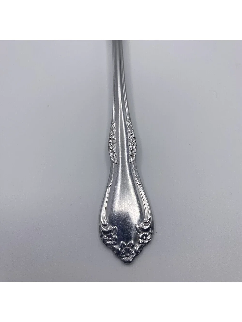 1 Dinner Fork Mansfield Amadeus Oneida Deluxe Floral WM A Rogers Stainless 7.25
